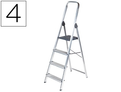 ESCALERA 4-PELD.ALUMIN.QC 31967/KF00315