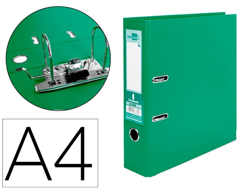ARCHIVADOR LD A4 L75 VERD.RAD.32058/AZ28