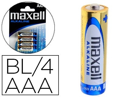 PILA LR03 AAA MAXELL.1,5V 151126/LR03-B4