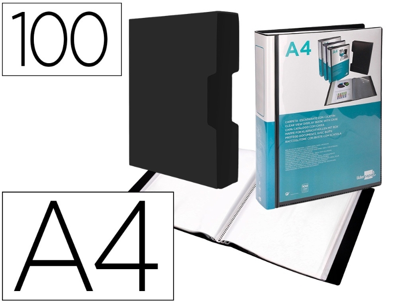 CARPETA FUNDAS 100F LD 20971/CJ65 NEGRA