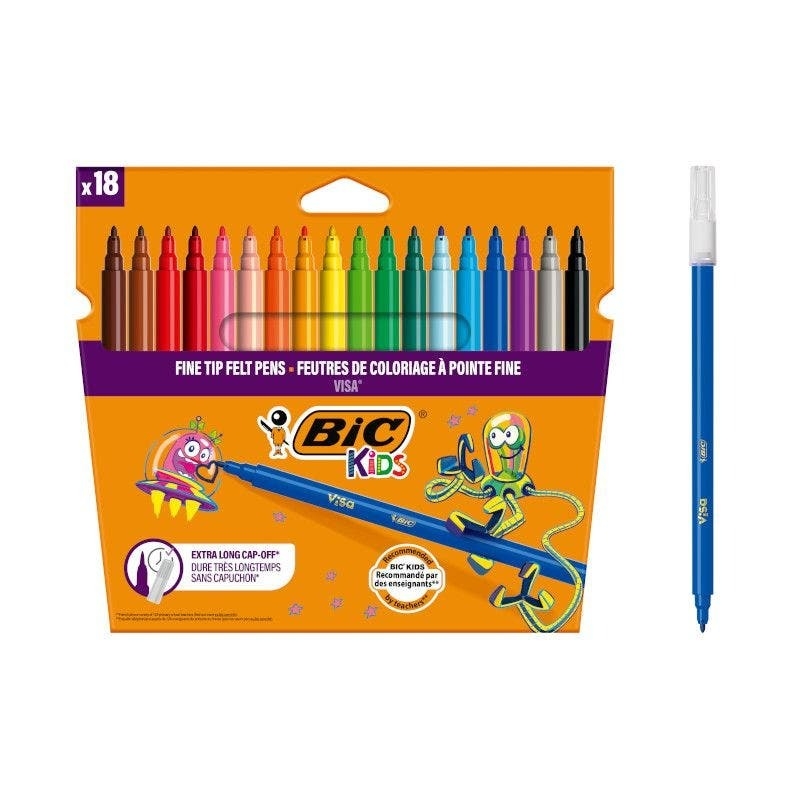 ROTULADOR BIC KIDS VISA 8886811 CAJA 18 