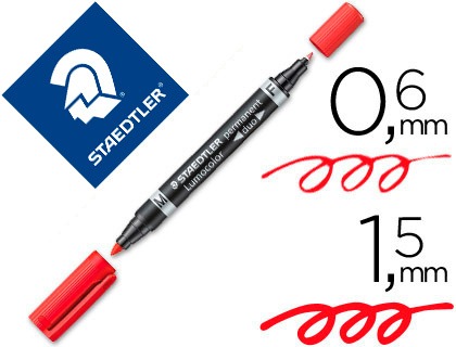 ROTULADOR STAEDTLER 43079/3482 DUO ROJO