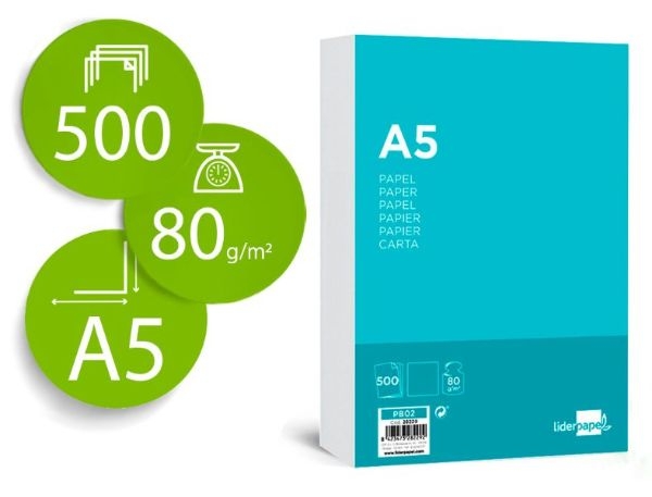 PAPEL MULT.BLANCO A5/80 28229/PB02 P/500