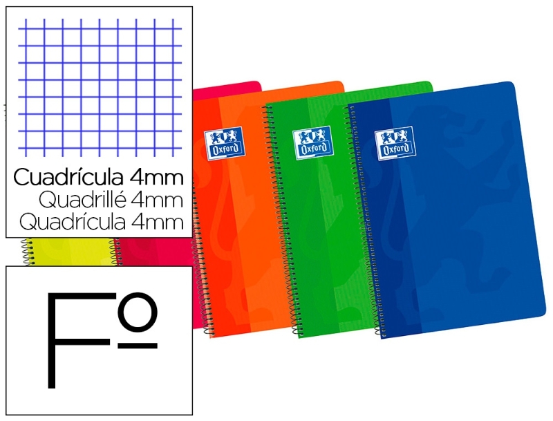 CUADERNO OX-SCHOOL 100430171 Fº 4x4 c/m 