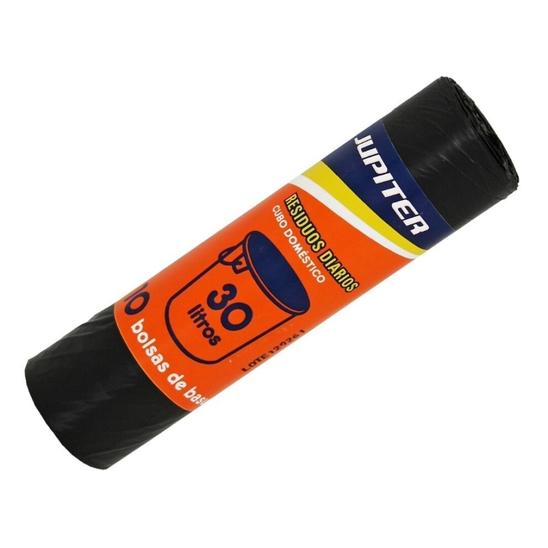 BOLSA BASURA 30L NEGRA 320180 JUPITER 30