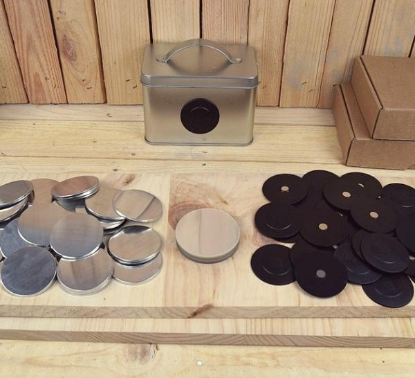 CHAPA CON IMAN 38mm +BASE TRASERA 500uni