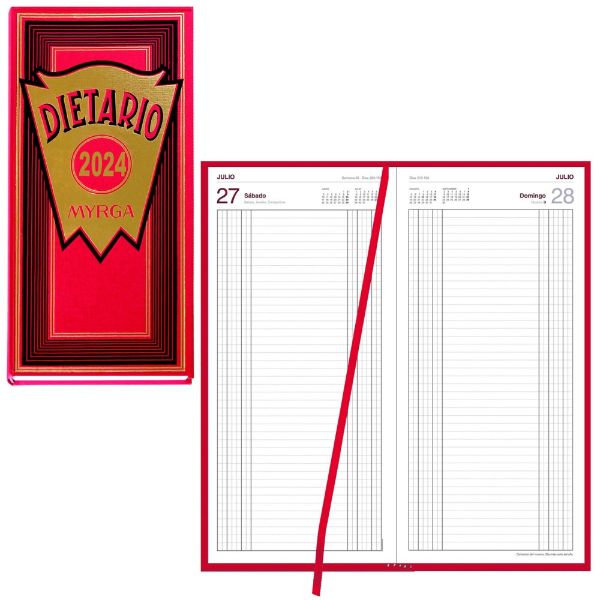 DIETARIO 2/3 AÑO MYRGA 2101RJ ROJO