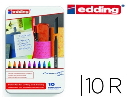 ROTULADOR EDDING 1200-10-S C/10un surtid