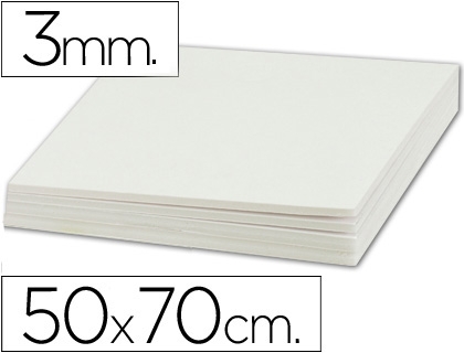 CARTON PLUMA BL/3mm 50x70 LD 35830/LU02