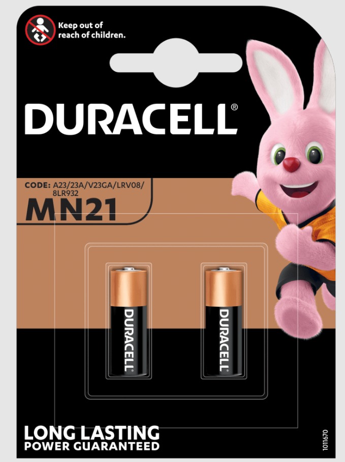 PILA MN21 A23 DURACELL 12V (MANDO) B/2