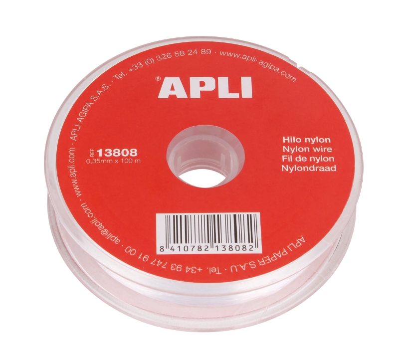 CUERDA NYLON APLI 13808 0,35mm x 100mts