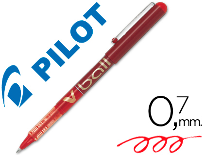 ROTULADOR PILOT VBALL 07 ROJO BL-VB7-R