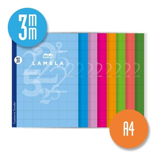 LIBRETA LAMELA 06A4003 A4/50H-90 CV-3mm 