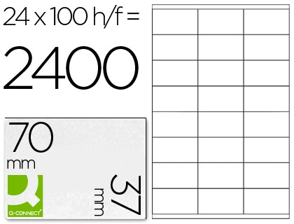 ETIQUETAS MULT.70x37 QC 25207 / KF10647 