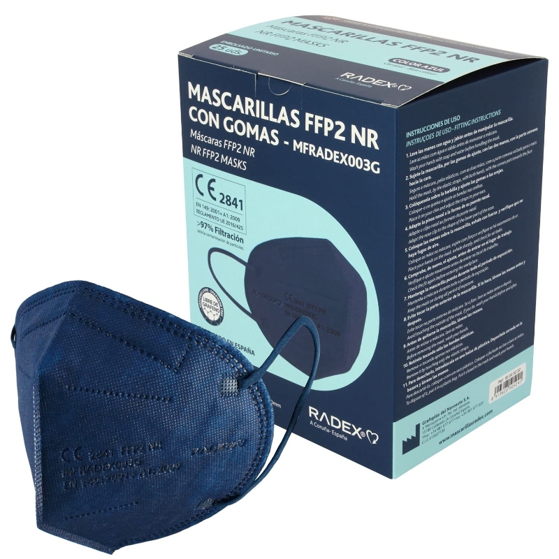 MASCARILLA FFP2 AZUL RADEX 85005232 C/25