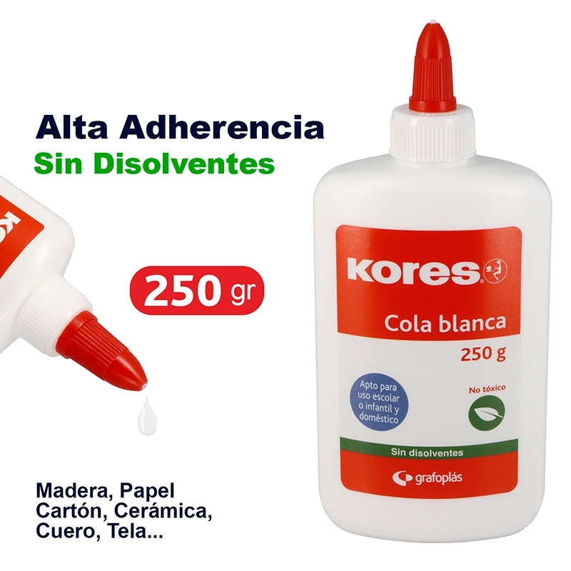 COLA BLANCA 250gr KORES 00049800 BOTE