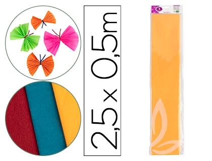 PAPEL CREPE 050x2,5 LD AM.ORO 24266/CP03
