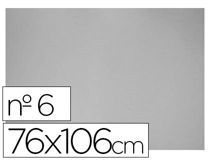 CARTON GRIS Nº6 76x106cm 1856/6 UNIDAD