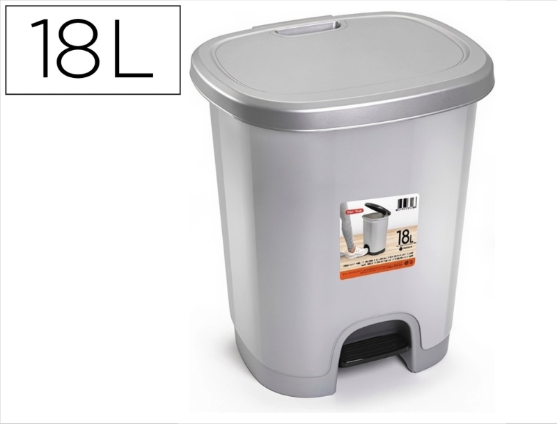 PAPELERA PEDAL PLAST.18L 158564/1230712