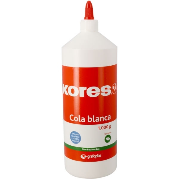COLA BLANCA 1000gr KORES 00049400 BOTE