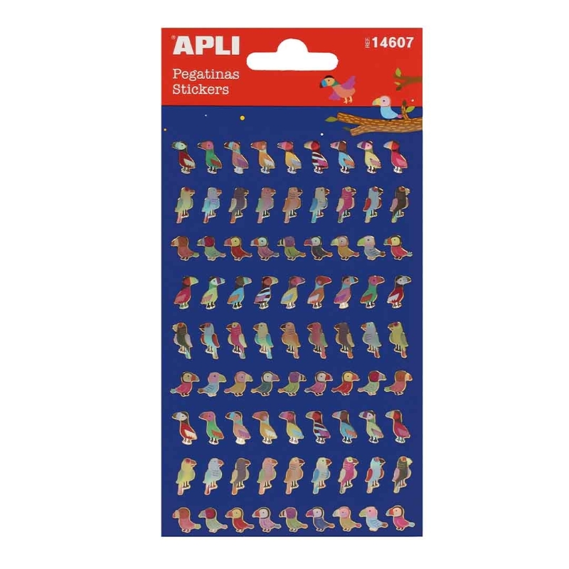 PEGATINAS APLI 14607 PAJAROS 1 HOJA