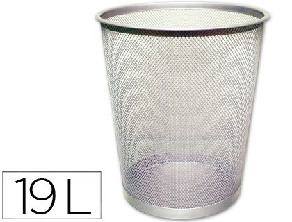 PAPELERA METAL REJ.19L QC 29615/KF00849