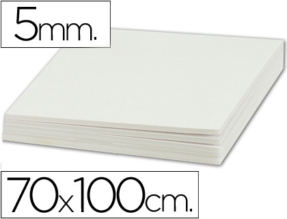 CARTON PLUMA BL/5mm 70x100 LD 35833/LU05