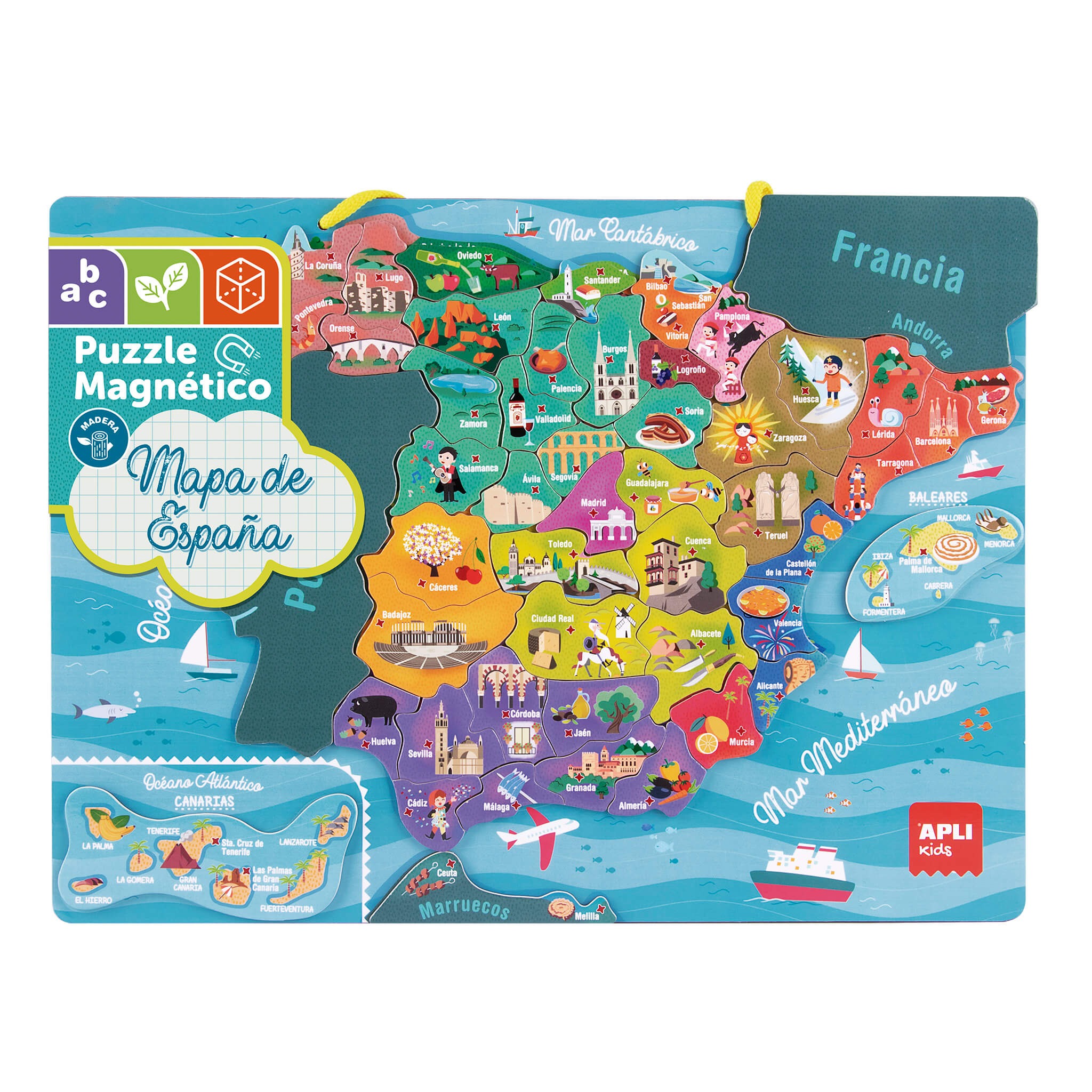 PUZZLE MAGNETICO ESPAÑA 50U APLI 18893
