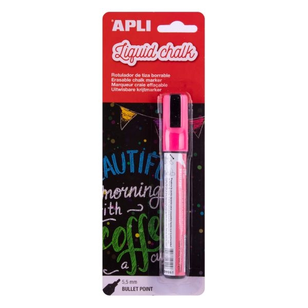 ROTULADOR TIZA APLI 17623 ROSA PTA RED