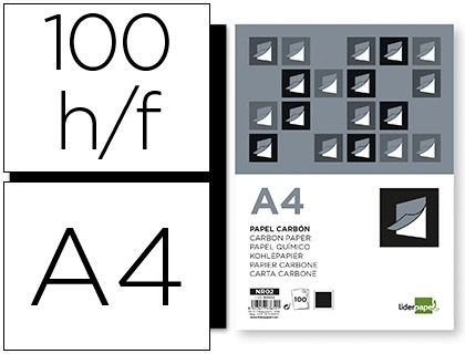 PAPEL CARBON LD NEGRO 63652/NR02 C/100