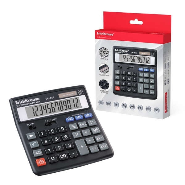 CALCULADORA SOBREMESA 12D EK DC412 40412