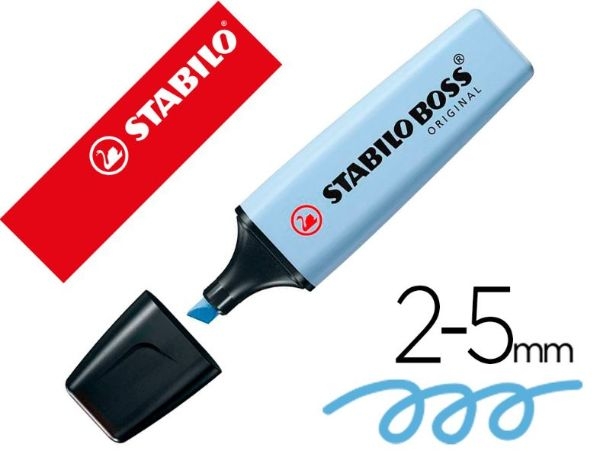 MARCADOR FLUORES.STABILO 70/112 AZUL PAS