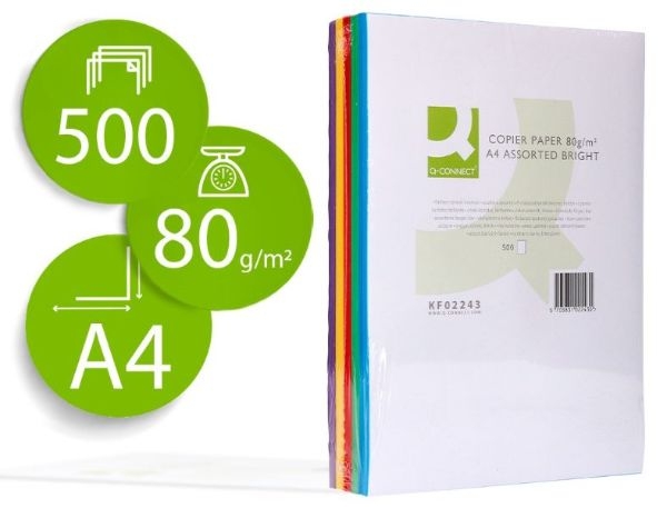 PAPEL COLOR QC A4/80/500 S.72069/KF02243