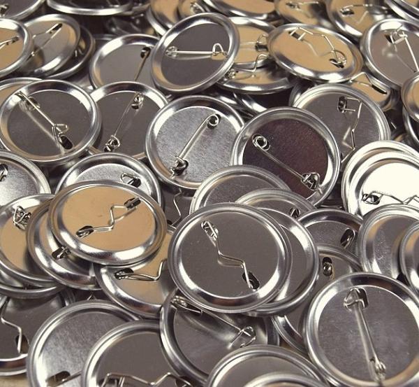 CHAPA CON ALFILER 38mm PACK 1000 unidade