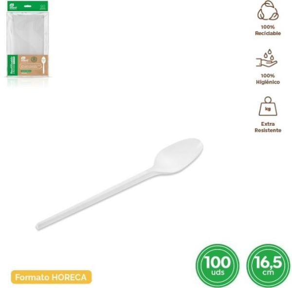 CUCHARA BLANCA 16,5cm 297856-5150R P/100