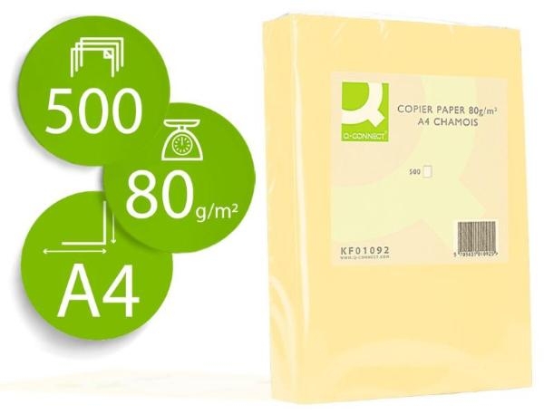 PAPEL COLOR QC A4/80/500 C.72052/KF01092