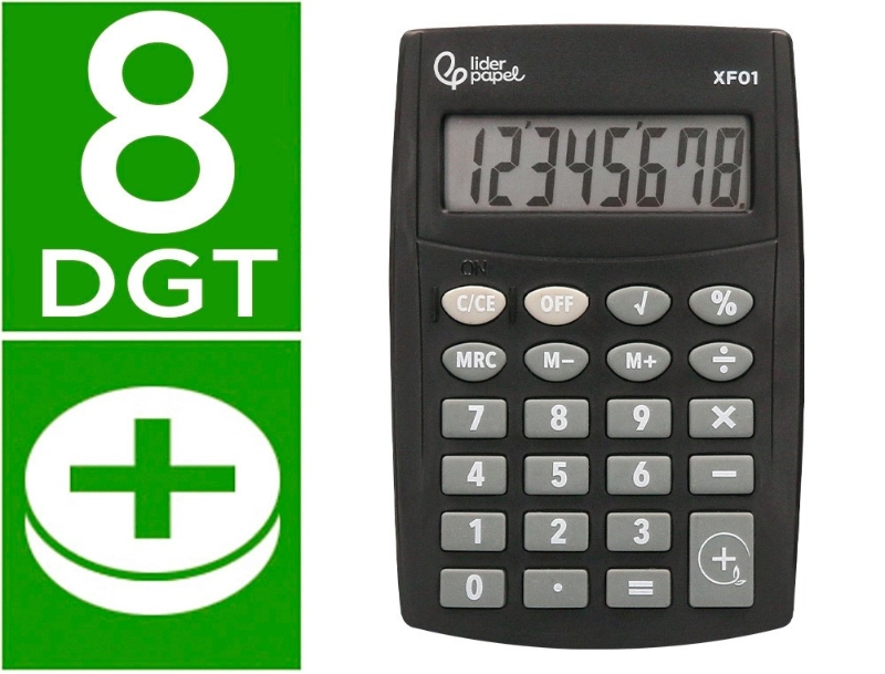 CALCULADORA BOLSILLO 8D LD 163466/XF01 N