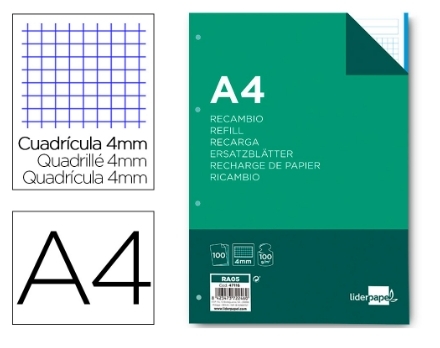 RECAMBIO LD A4/100H CP-4mm 4T 47116/RA05