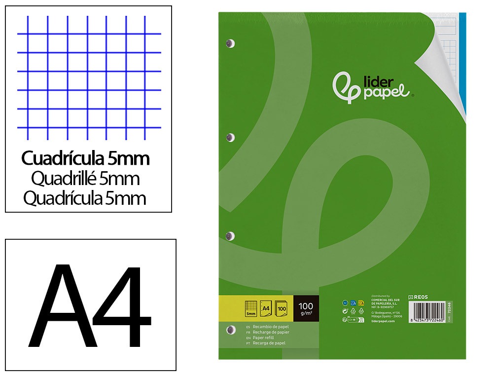 RECAMBIO LD A4/100H CP-5mm 4T 72246/RE05