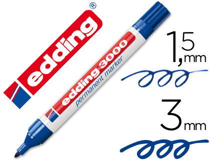 ROTULADOR EDDING 3000-03 AZUL PERM.